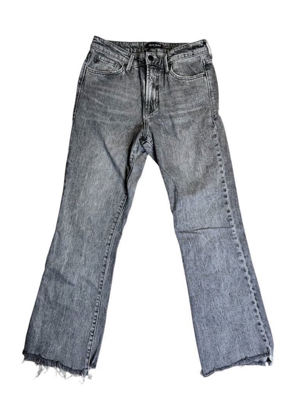 Dear John Washed Light Gray High-Rise Jeans